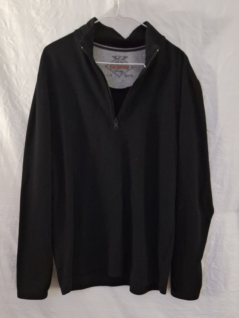 Weatherproof Men's Black Half-Zip Sweater Size Large
